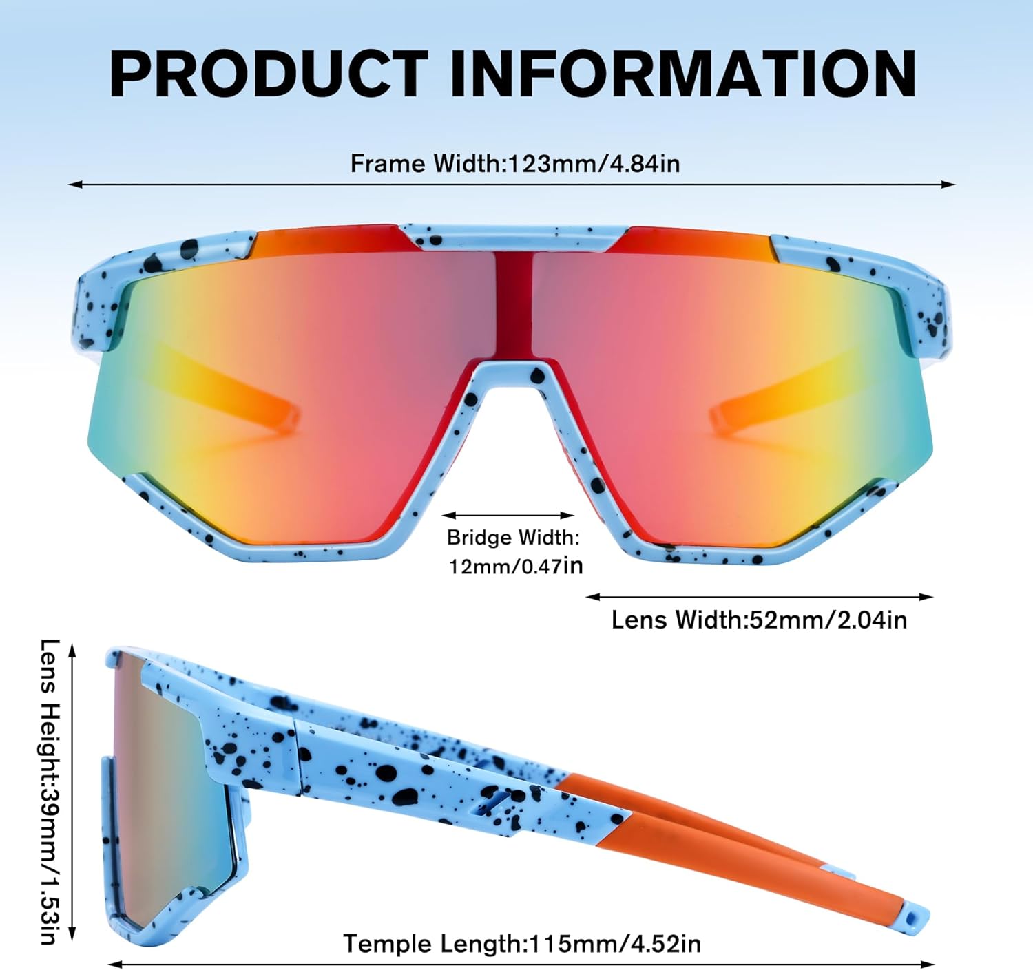Pro Acme Kids Baseball Sunglasses Polarized Youth Baseball Sunglasses Unbreakable Sports Sun Glasses for Boys Girls Age 6-12 - Image 3