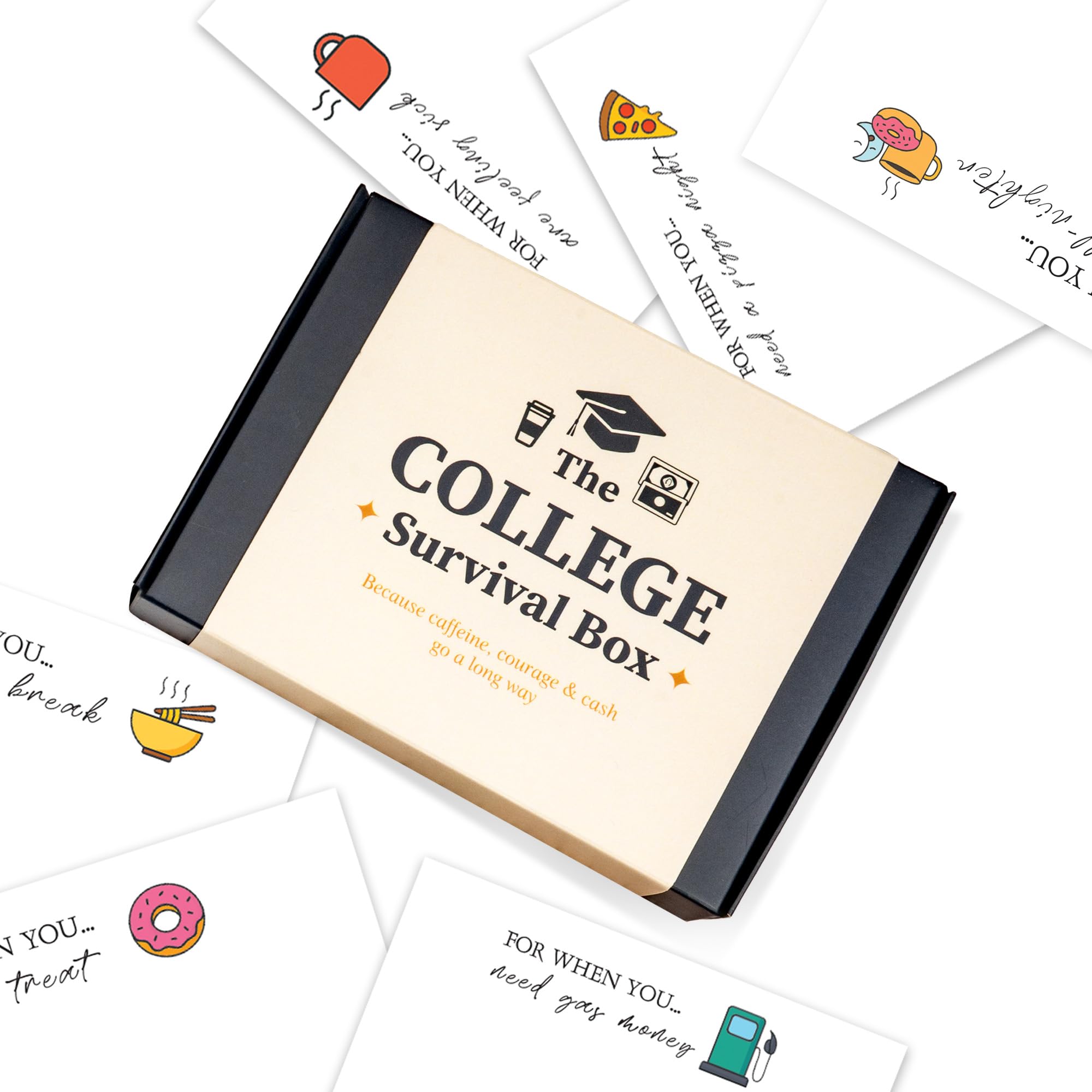 Geschenkkartenbuch, offen für Studenten, College-Pflegepaket, College-Geschenke, College-Geschenkkartenbuch 2025 und Geldhalter für Studenten, personalisiertes College-Geschenk für Mädchen