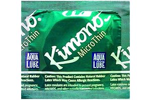 Kimono Micro-Thin Aqua Lube Condoms: Indulge in Enhanced Sensitivity and Lubrication