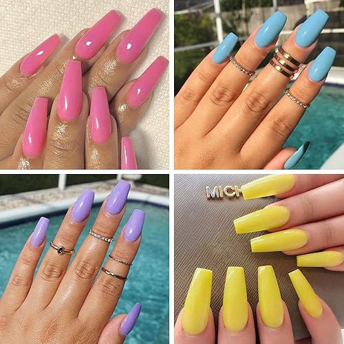 Miniatura 23 de Vishine Juego de 24 colores de esmalte de uñas de gel, kit de esmalte de uñas de gel para uñas LED UV para arte de uñas, 0.3 fl oz/PC, paquete de 24