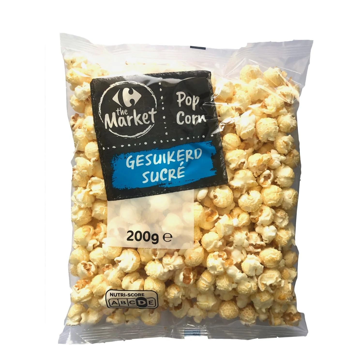CARREFOUR CLASSIC' - Popcorn Sucré Prêt à Consommer - le sachet de 200g - Le Lot De 4