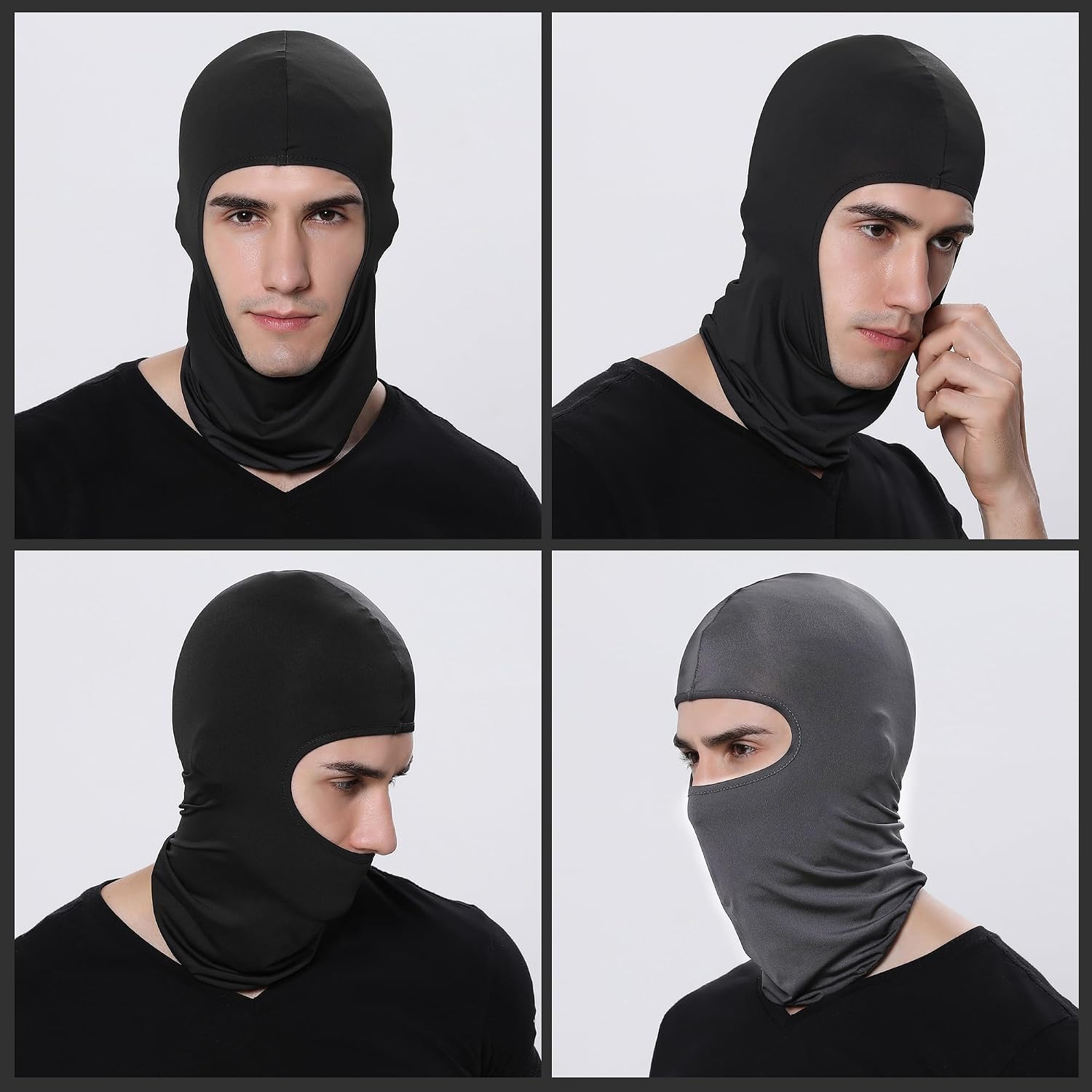 Pukavt 3-6 Pack Balaclava Face Mask, Ski Mask for Men Women, UV Protection Windproof Scarf for Motorcycle Snowboard Cycling