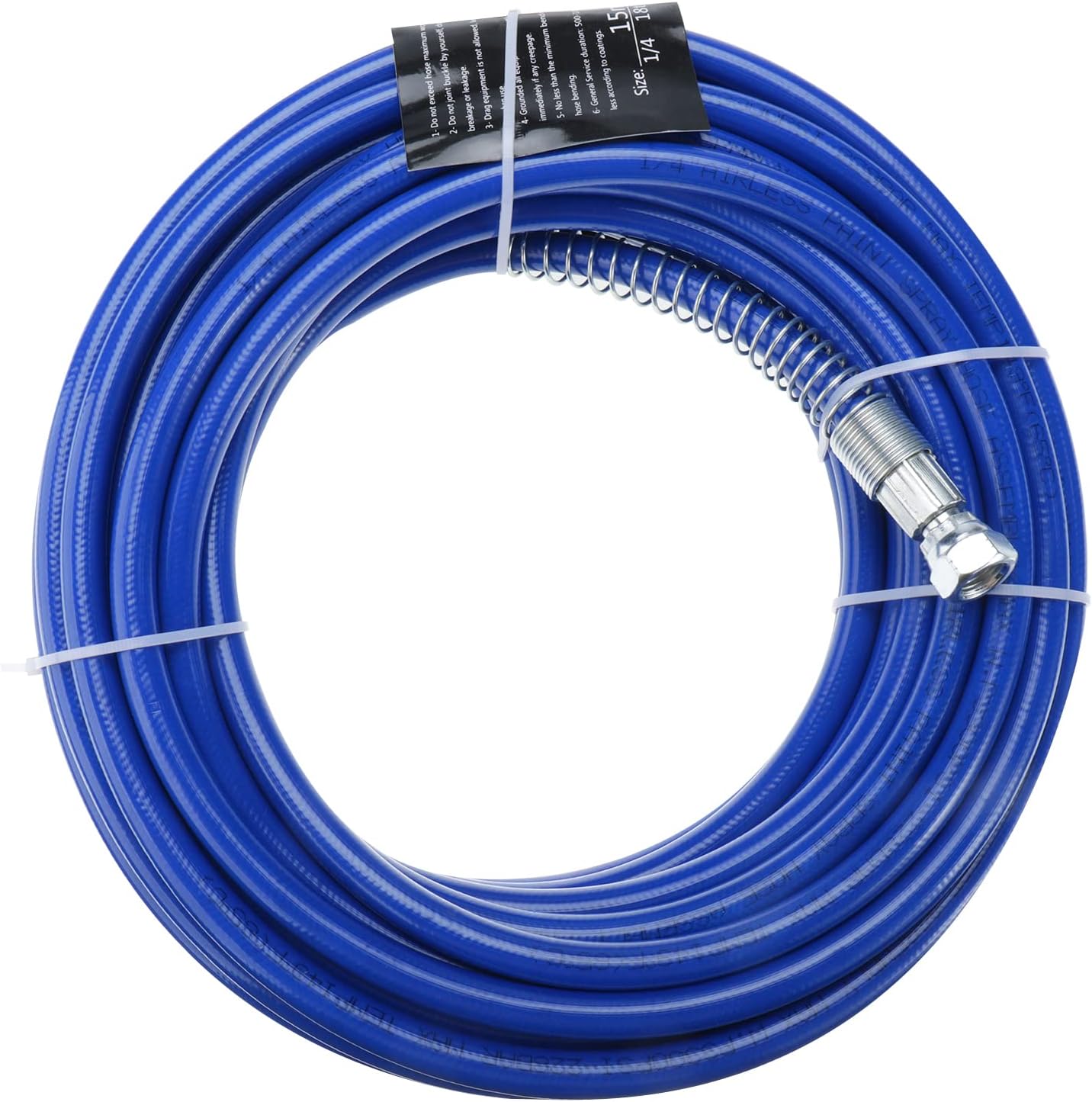 YaeTek Airless Paint Spray Gun Hose Kit, 50ft x 1/4" 3600psi High-Pressure Fiber Tube Airless Paint Spray Hose, 11.8" Extension Rod Pole, 517 Tip and Tip Guard