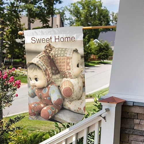 Miniatura 5 de Banderas de jardín personalizadas de 12 x 18 pulgadas de doble cara para exteriores, diseño de banderas de recuerdos personalizadas con tu propia