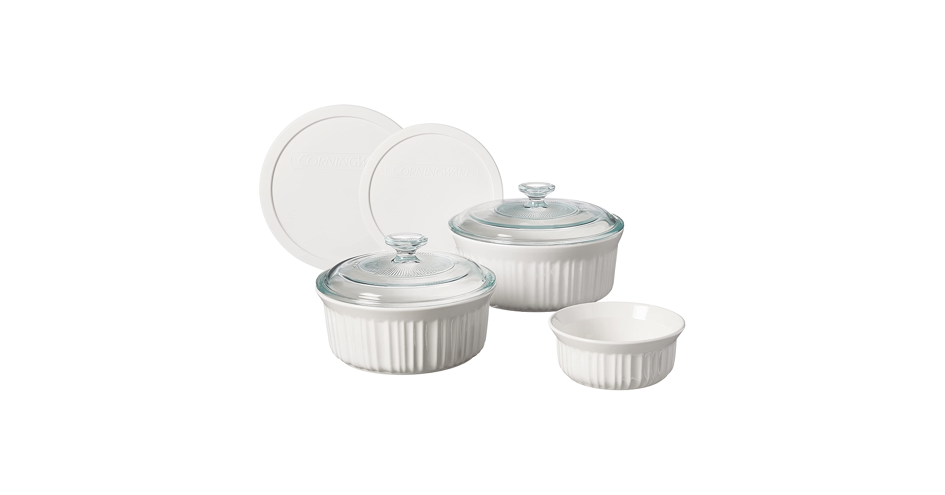調理器具 Corning Ware Kitchen starter set Amazon.com: CorningWare Ceramic Bakeware Set with Lids Chip