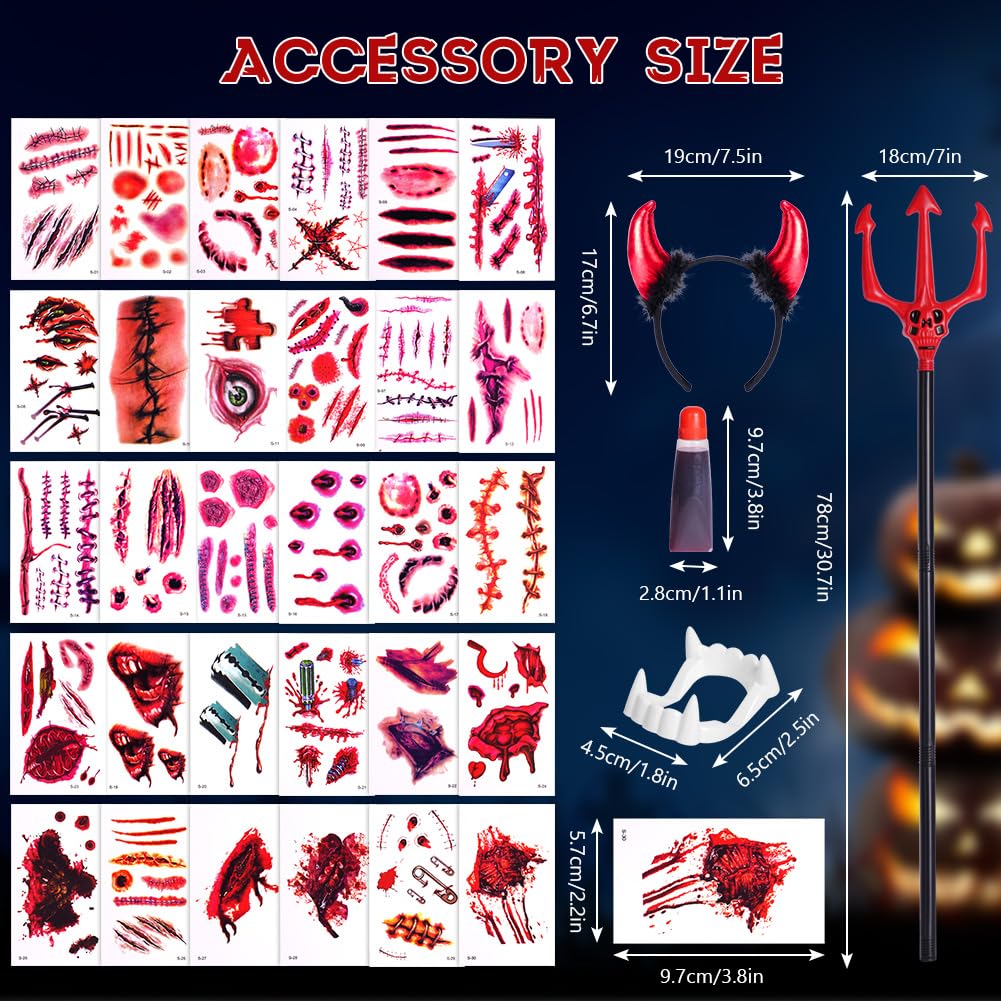 AOOWU Kids Vampire Cloak Set - Image 2