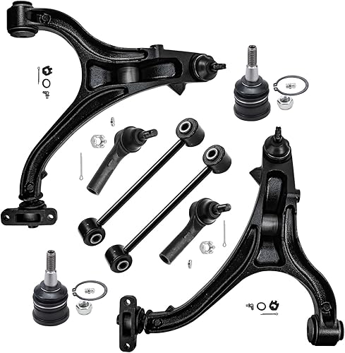 Miniatura 116 de Detroit Axle - Kit de suspensión frontal de 8 piezas para Chevy Aveo Aveo5 Pontiac G3 Wave Wave5 Suzuki Swift+ 2 brazos de control inferiores con