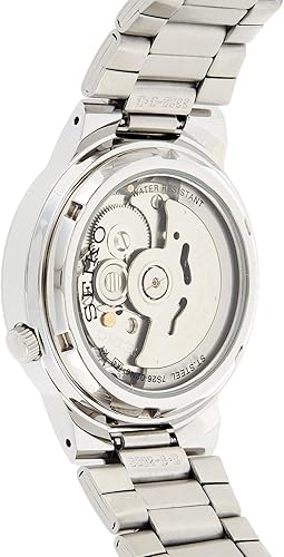 Miniatura 2 de Seiko 5 SNKA07 Reloj automático de acero inoxidable con esfera negra para hombre Negro  Plateado Reloj automático