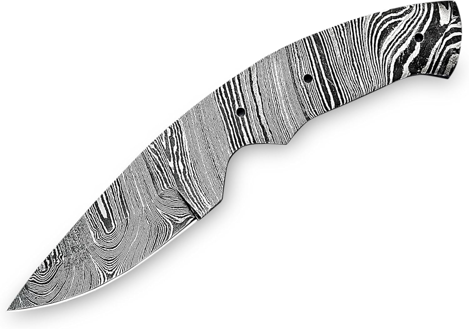 Handmade Damascus Blank Blade | Hand Forged full tang knife Steel Blade | Curve Blade 6.5 Inch Material for Making Knives | HUNT-12 (6.5 Inch)