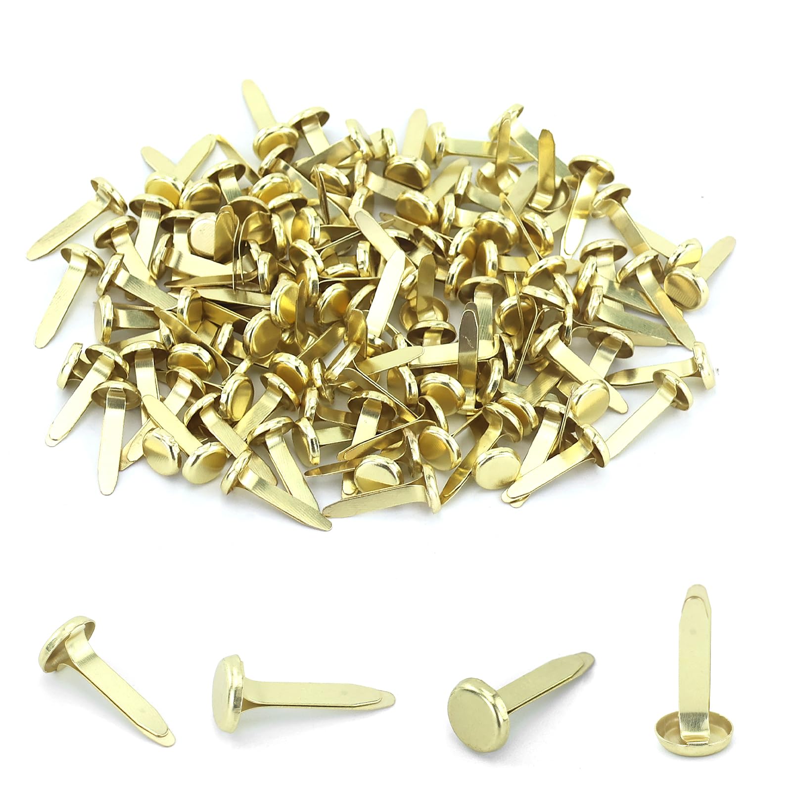 Mini Spille Dorate 120 Pezzi, Fermacampioni Piccoli per Carta, Oro, Forniture per Ufficio