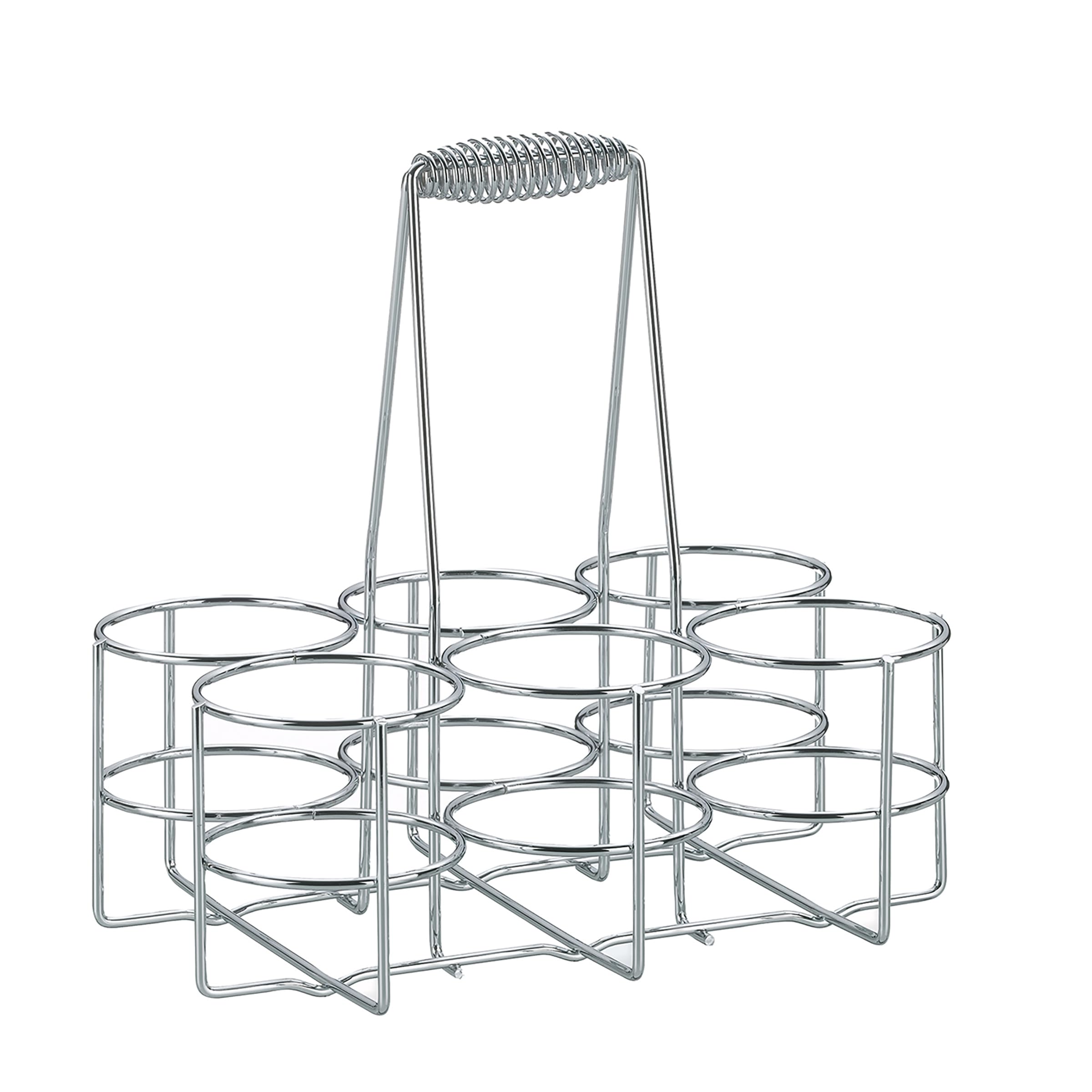 Kela Uchwyt na butelkę metalowy srebrny 31 x 31 x 21 cm