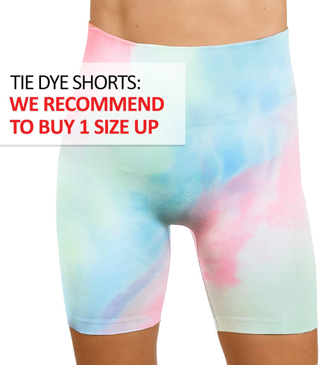 Women's High-Waisted Seamless Compression Biker Shorts - Tie Dye and Solid Ideal for Gym, Yoga, Running, and Fitness - Image 4