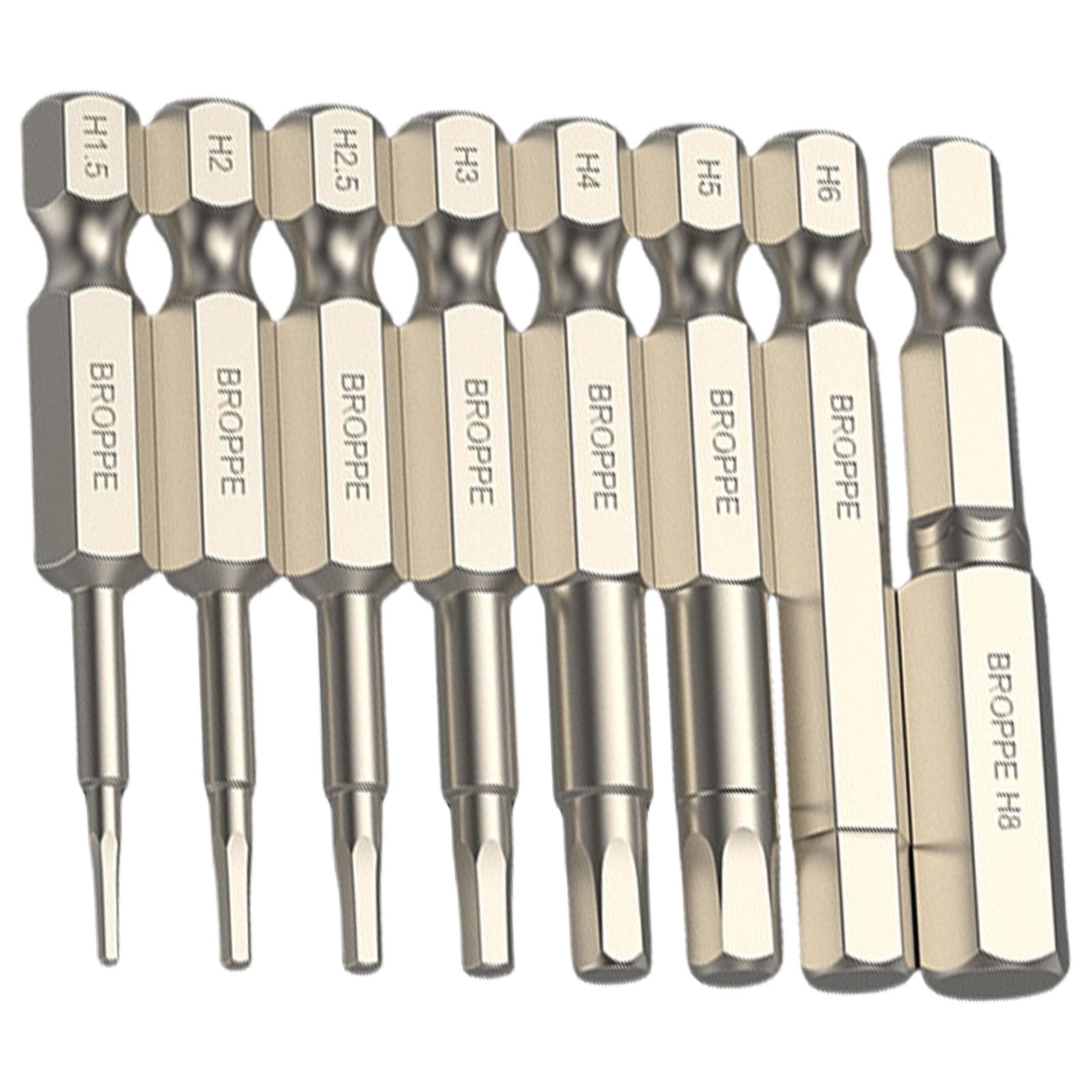 YHAILI 5/6/7/8Pcs Hexagon Head Allen Wrenches Drill Bit Set Hexagon Shank Steel Hexagon Screwdriver Bit for Assembling Accessor