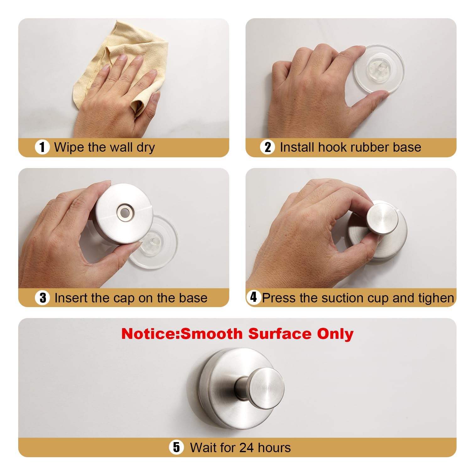 Ganchos para colgar, para ducha, baño, ducha, ventosa, para ventanas de cristal, espejo, azulejos, ganchos adhesivos para toallas para colgar bolas de baño, bata, toalla, color negro, paquete de 2