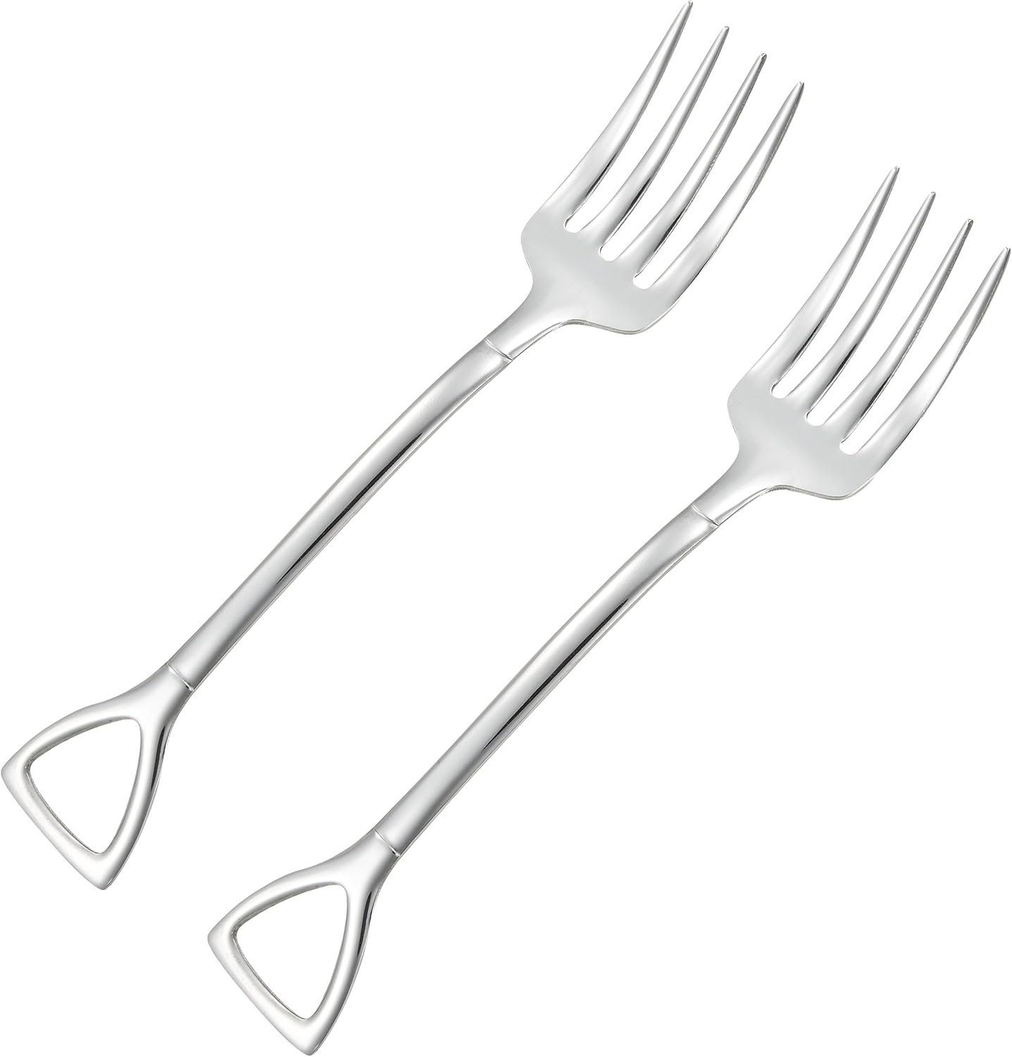 The Country Story Scoop Shovel Fork, Large, Stainless Steel, Mirror Finish, Set of 2