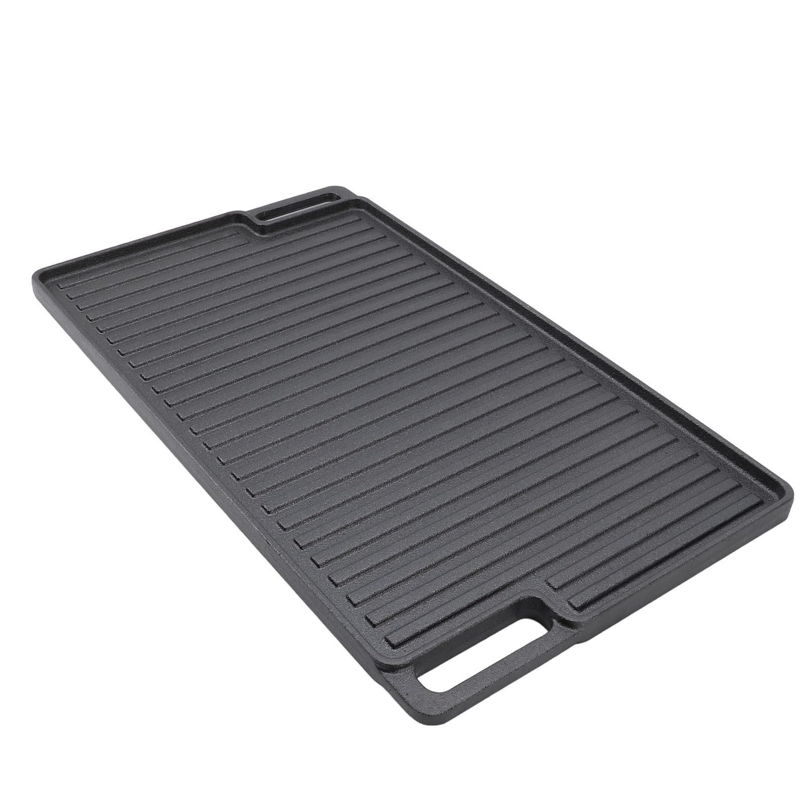 Dwustronna Patelnia żeliwna Wstępnie Przyprawiona Patelnia Grillowa 18,1 X 10,2 Cala Dwustronna Płaska Płyta do Piekarnika z płytą kuchenną Grill Gotowanie Przy Ognisku