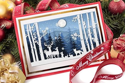 Miniatura 19 de Lapoo Troquel de corte de metal para álbumes de recortes, marco de fondos 3D, troqueles de corte para manualidades, decoración de tarjetas de papel