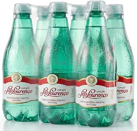 Água Mineral com Gás São Lourenço 510ml - Pack com 6 Unidades | Pureza Natural da Serra da Mantiqueira
