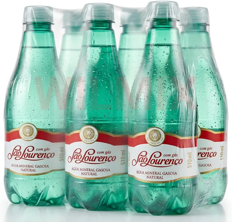 Água Mineral com Gás São Lourenço 510ml - Pack com 6 Unidades | Pureza Natural da Serra da Mantiqueira