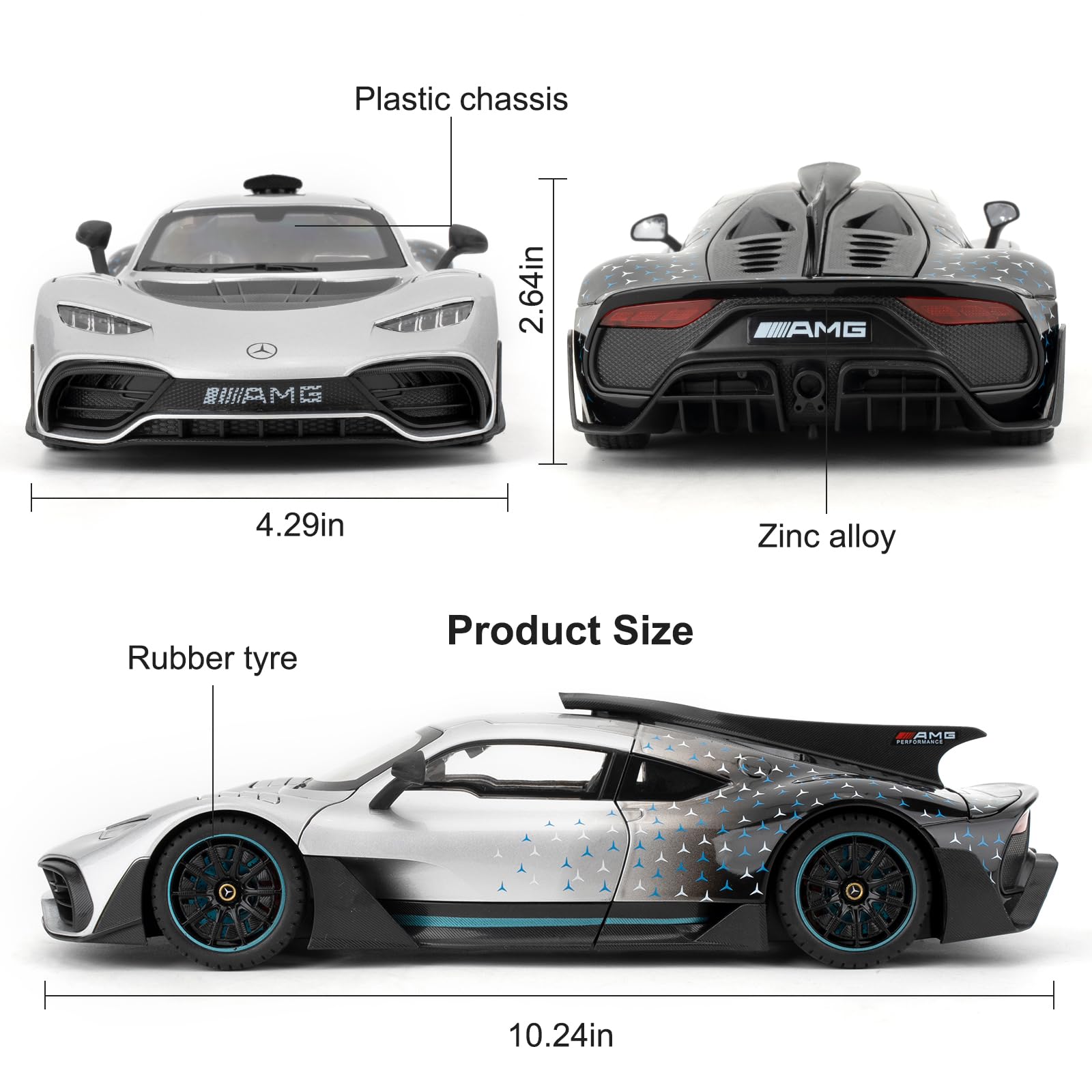 Amazon.com: TGRCM-CZ 1/18 AMG ONE Die-cast Model Car, Collectible