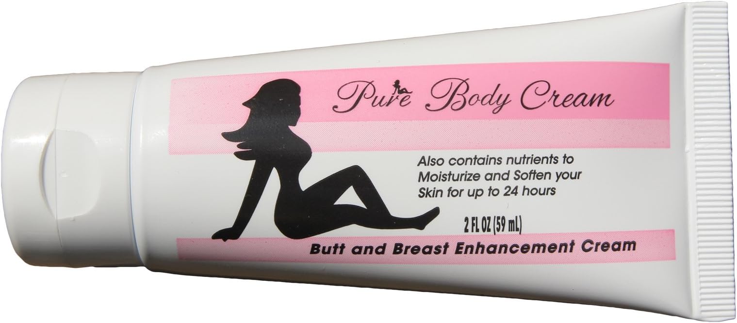 PureBody Cream - Butt and Breast Growth Formula Plus All-Natural Moisturizer for Soft, Silky, Smooth Skin (30 Day Supply)