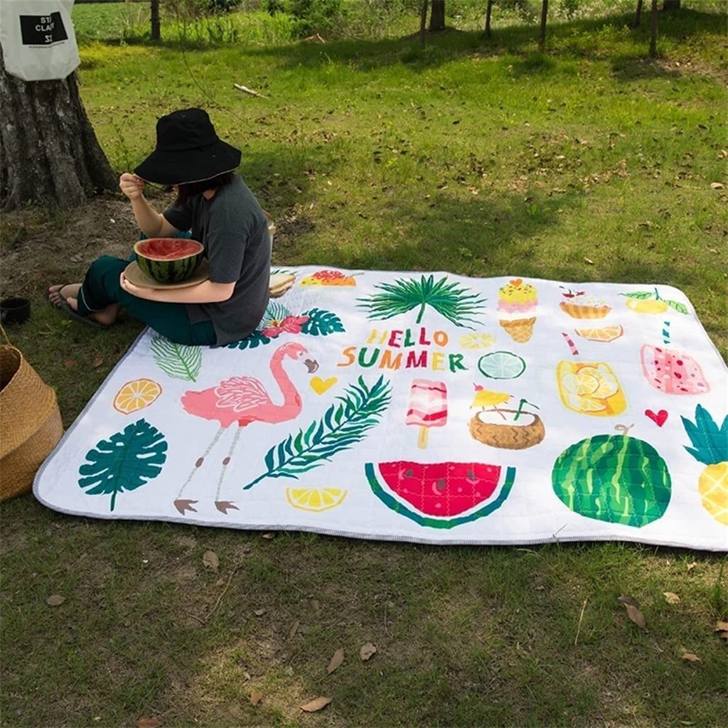 Koc Piknikowy Mata Piknikowa Przenośny koc piknikowy na zewnątrz, mata kempingowa składane bardzo duże koce do parkowania na piesze wycieczki na rodzinne kempingi Koc Plażowy Do Parku(67inx78.8in)