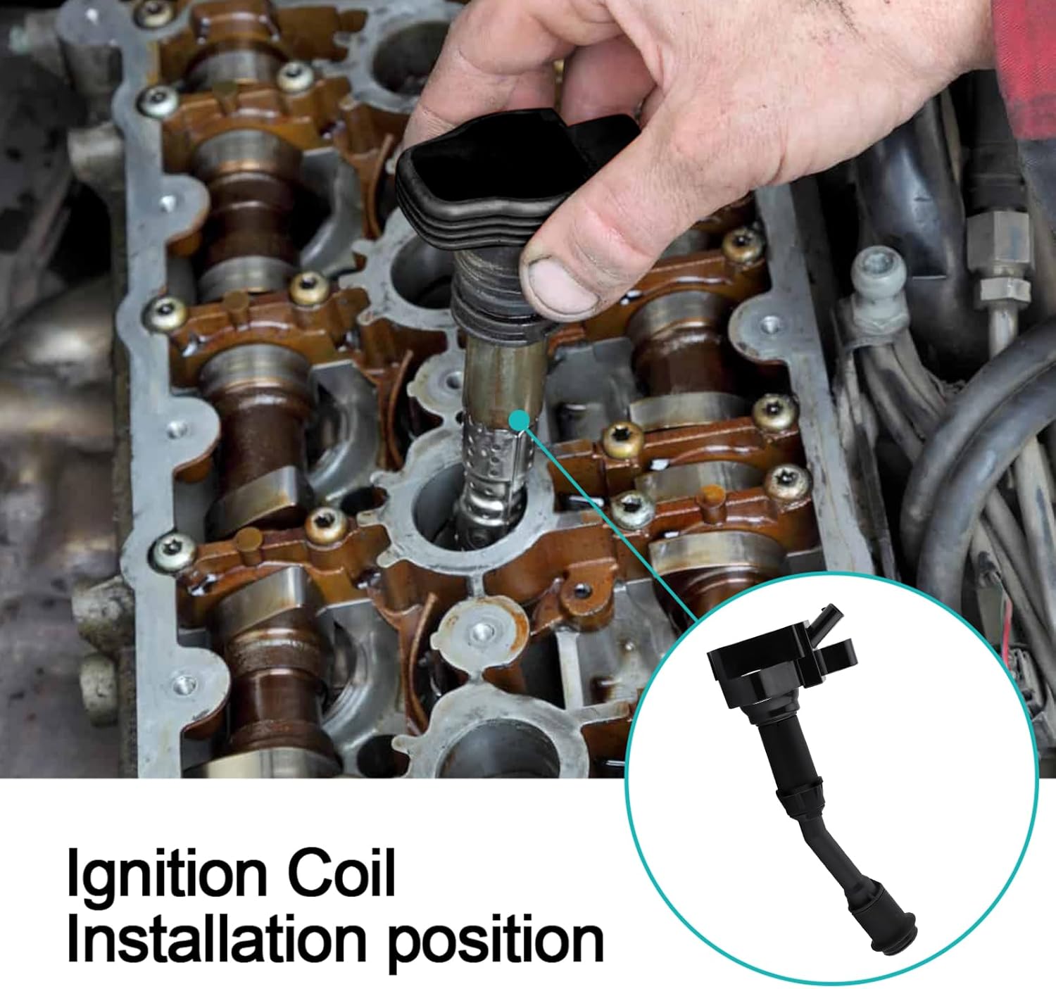 4PCS UF735 Ignition Coil Pack (1.5L L4 Only) For Ford 2014 2015 2016 2017 2018 2019 2020 Fusion,2017 2018 2019 Escape UF-735 DS7Z12029A DG-552 GN10645