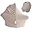 MOZAH Baby Multi-Use Cover: 9-in-1 Car Seat Covers Canopy Cover, Breathable Breastfeeding Cover, Stroller Cover & More, Boys & Girls Shower Gifts (Warm Taupe)
