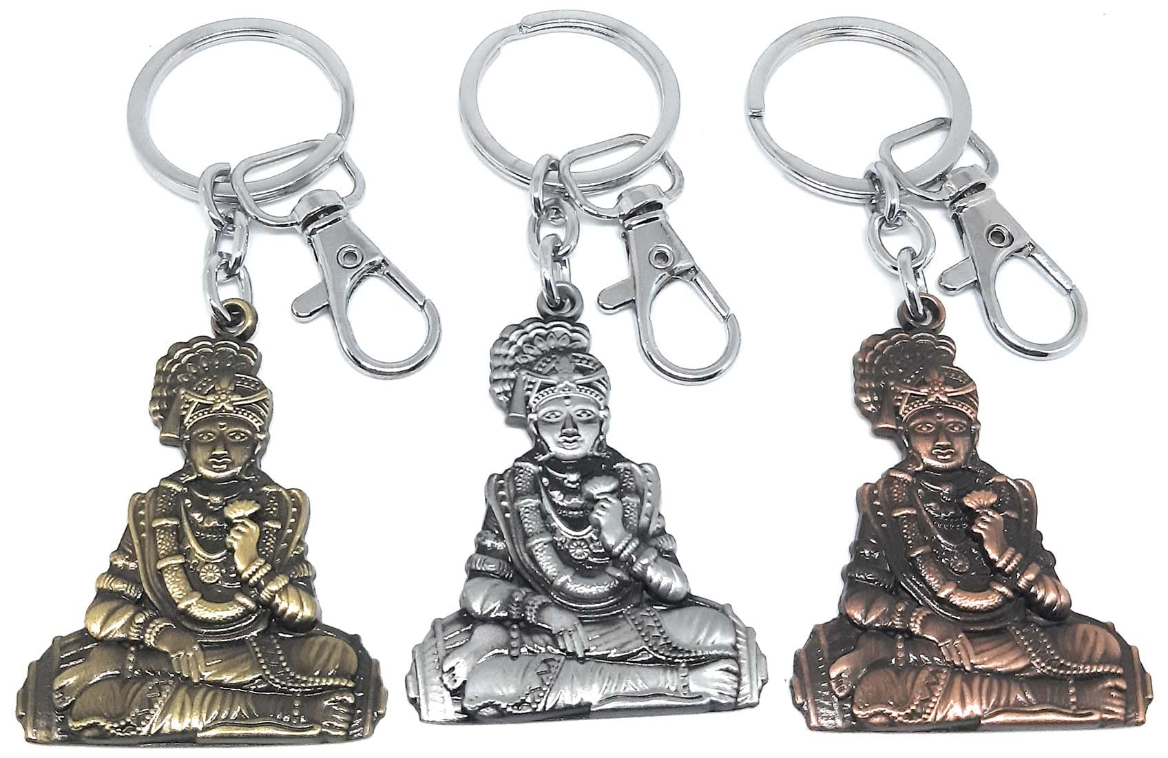 Jai Swaminarayan BAPS Temple Tikka Double Sided Gift Keychain For Men Women Boys Girls Husband Wife Metal Keychain-image-40