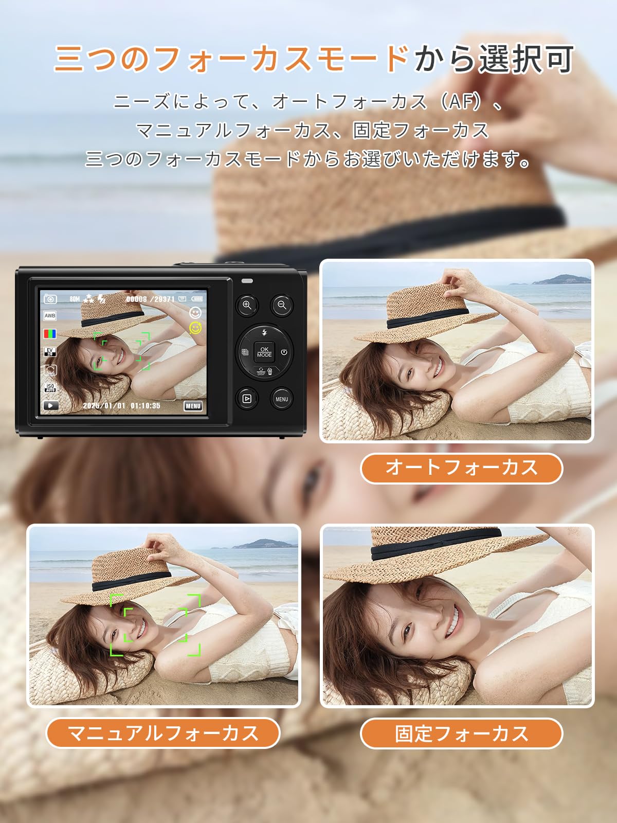 Amazon | AiMike 5K デジカメ スマホに送れる デジタルカメラ WIFI転送