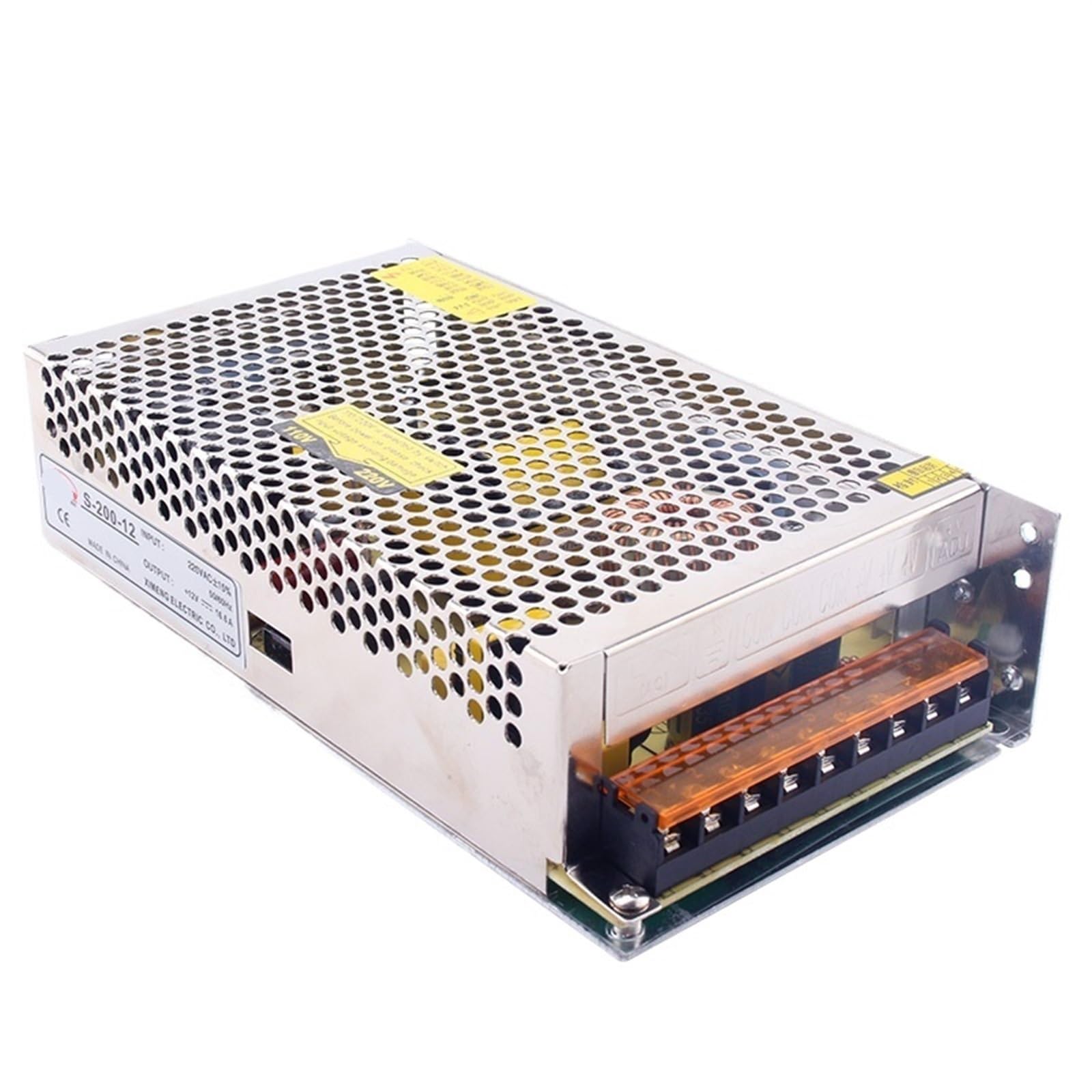 PWANUIGTE S-200-12 200W 12V 16.5A Single Output AC/DC Switching Mode Power Supply 1Pcs(24V-200W)