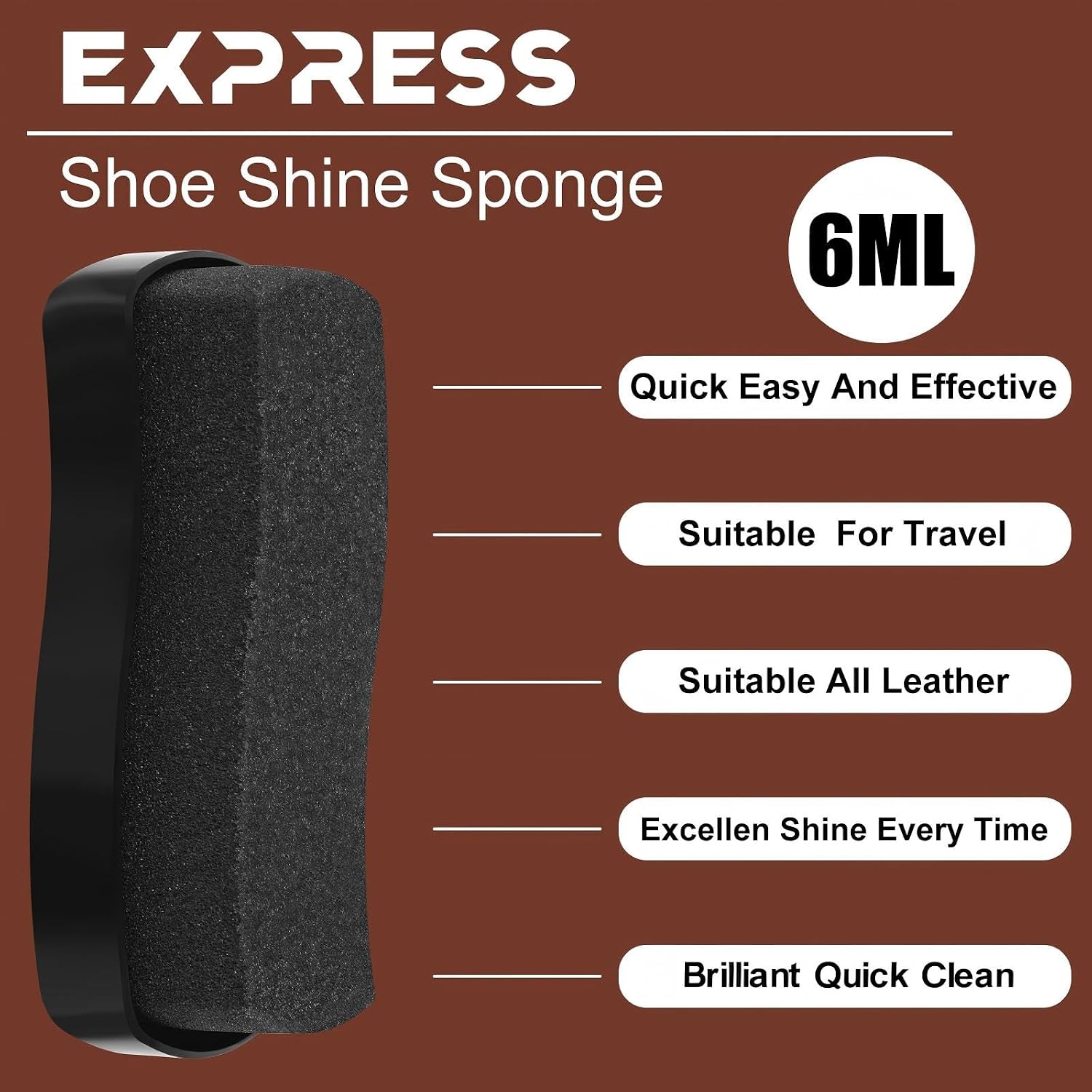 Loopeer 12Pcs Shoe Shine Sponge, Instant Leather Care image 3