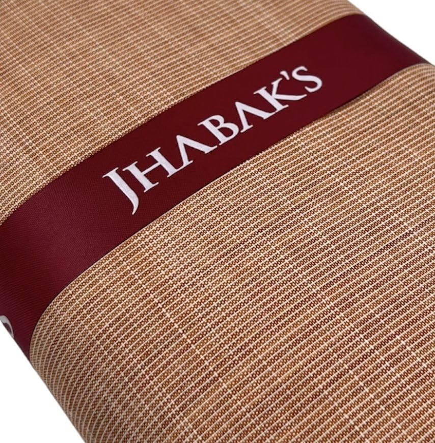 Image of JHABAK'S Unstitched Cotton Blend Solid Shirt & Trouser Fabric - 2.25 m Shirt Cloth - 1.20 m Pant Piece