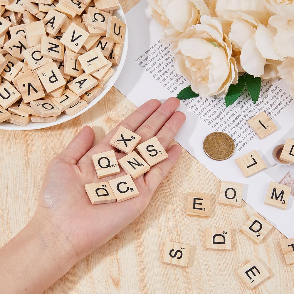 Trimming Shop Ricambio Lettera Piastrelle Supporto Legno Vassoio per Word Games, Artigianale - Quadrato - 36cm, 1pc