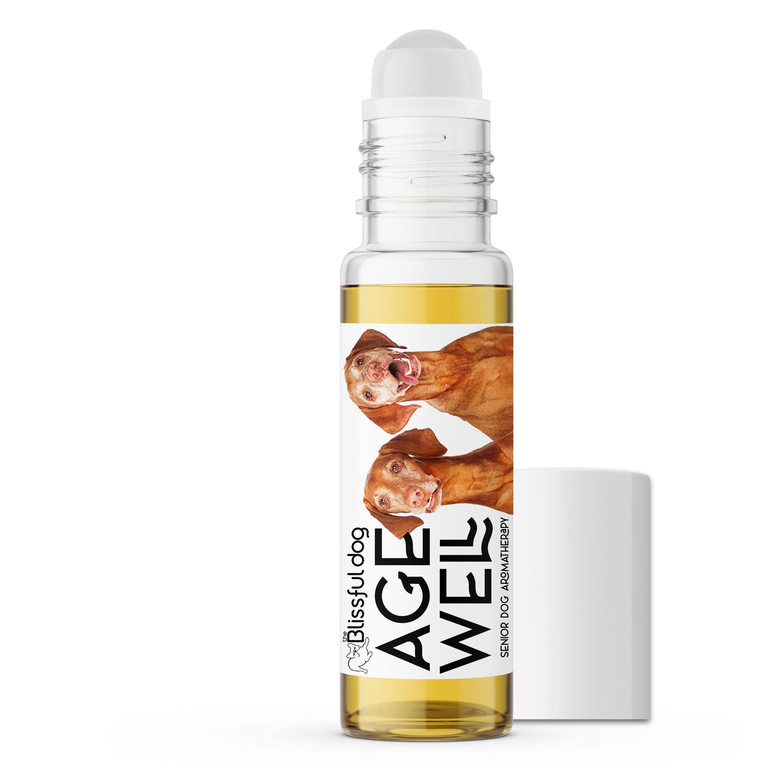 The Blissful Dog Vizsla Age Well Dog Aromatherapy Roll-On Bottle for Your Dog's Peaceful Ageing