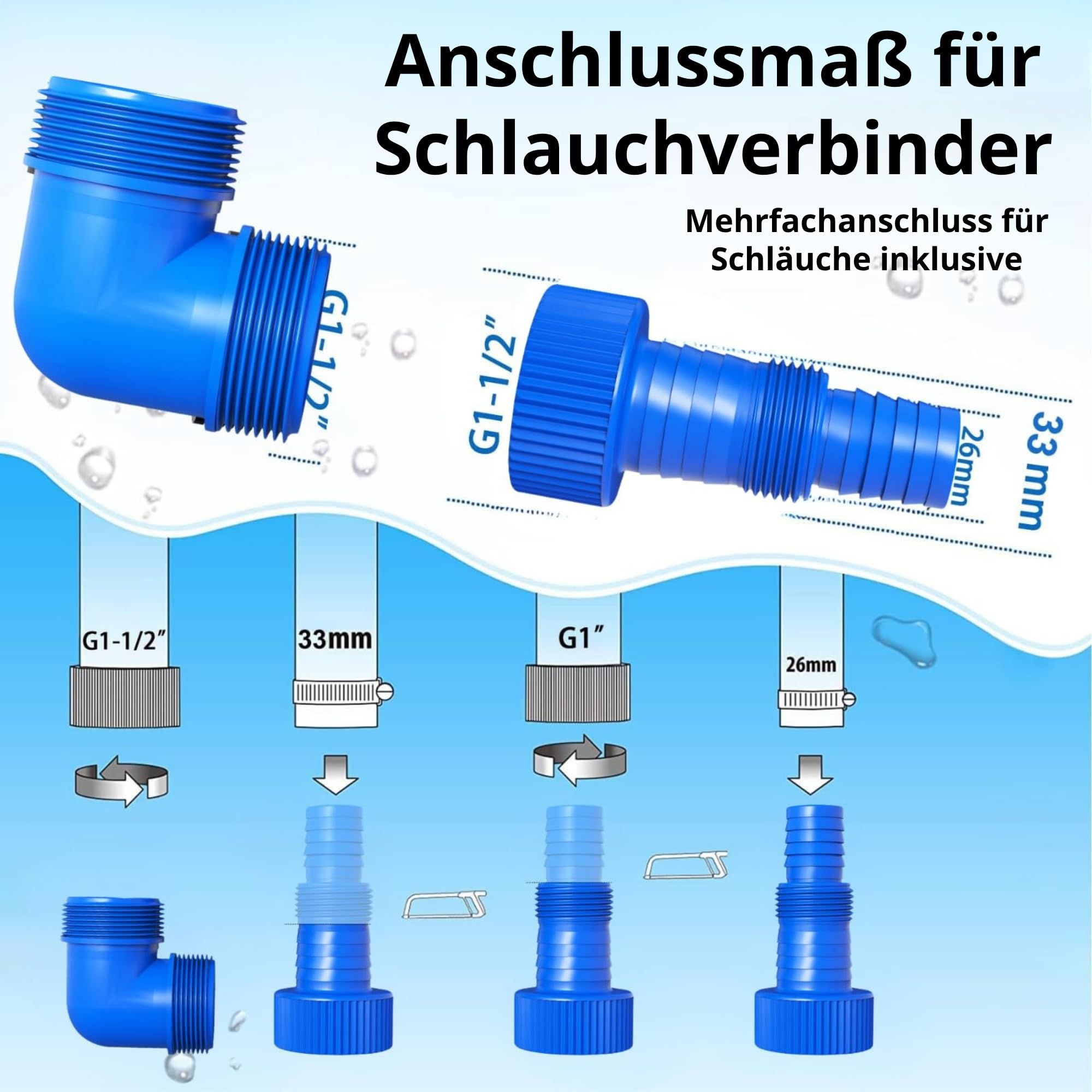 Pompe d'évacuation eaux chargées, 550W, Débit 16000L/H, Hauteur de refoulement max: 8m, Profondeur d’immersion max: 7m, Taille Particules Max 35 mm, Pompe à eau Submersible avec Interrupteur Flottant