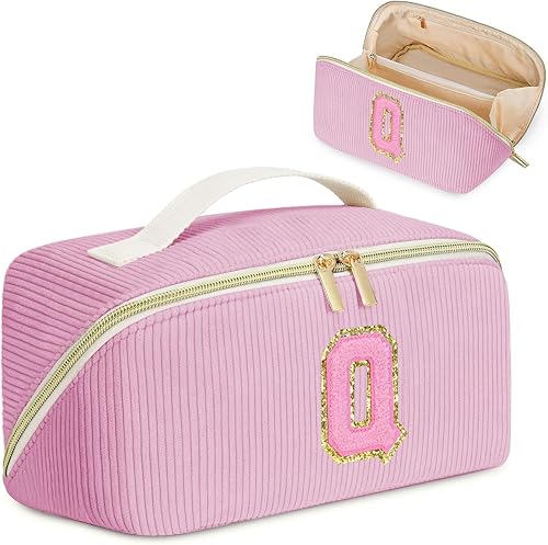 Miniatura 1 de DTBG Bolsa de cosméticos de viaje de gran capacidad, Rosado, D Taza