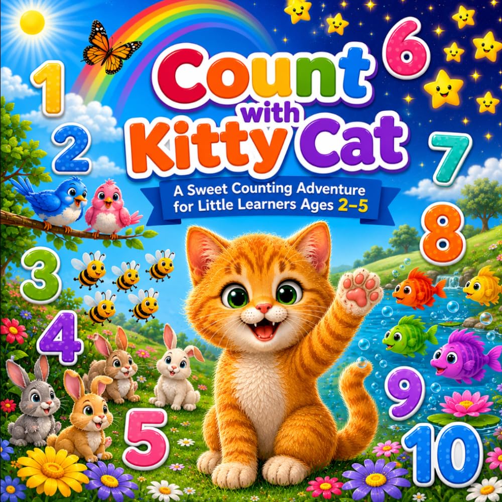 Count with Kitty Cat: A Sweet Counting Adventure for Little Learners Ages 2-5