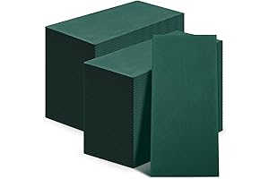 Emerald Green Linen-Feel Disposable Napkins for Classy Occasions