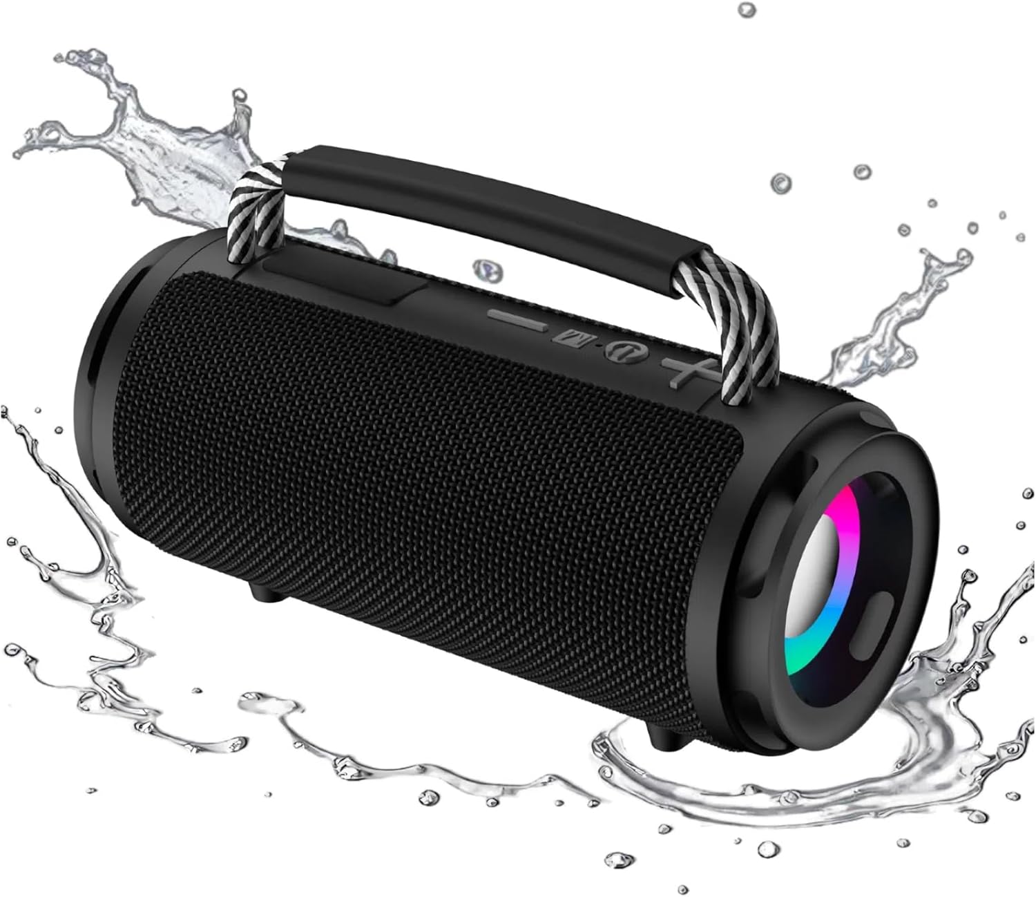 Portable Bluetooth Speaker with HD Sound, Wireless Bluetooth 5.3, 32W Dual Speaker, 36H Playtime, IPX7 Waterproof and Drop-Proof, TWS Pairing, for Outdoor/Home/Party/Beach,Gift Ideas(Black)