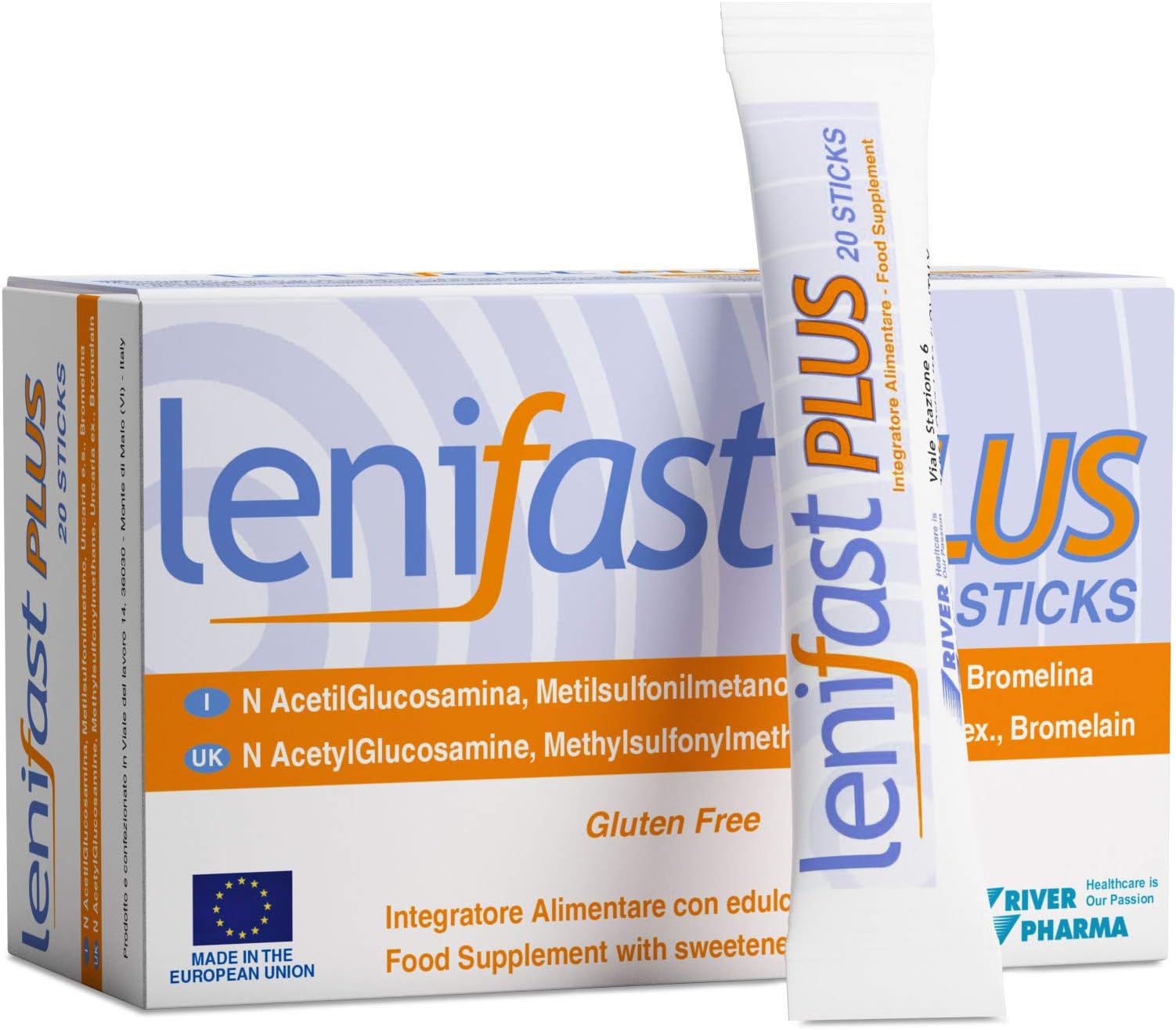 River Pharma Food Supplement Lenifast Plus, 20 Pieces