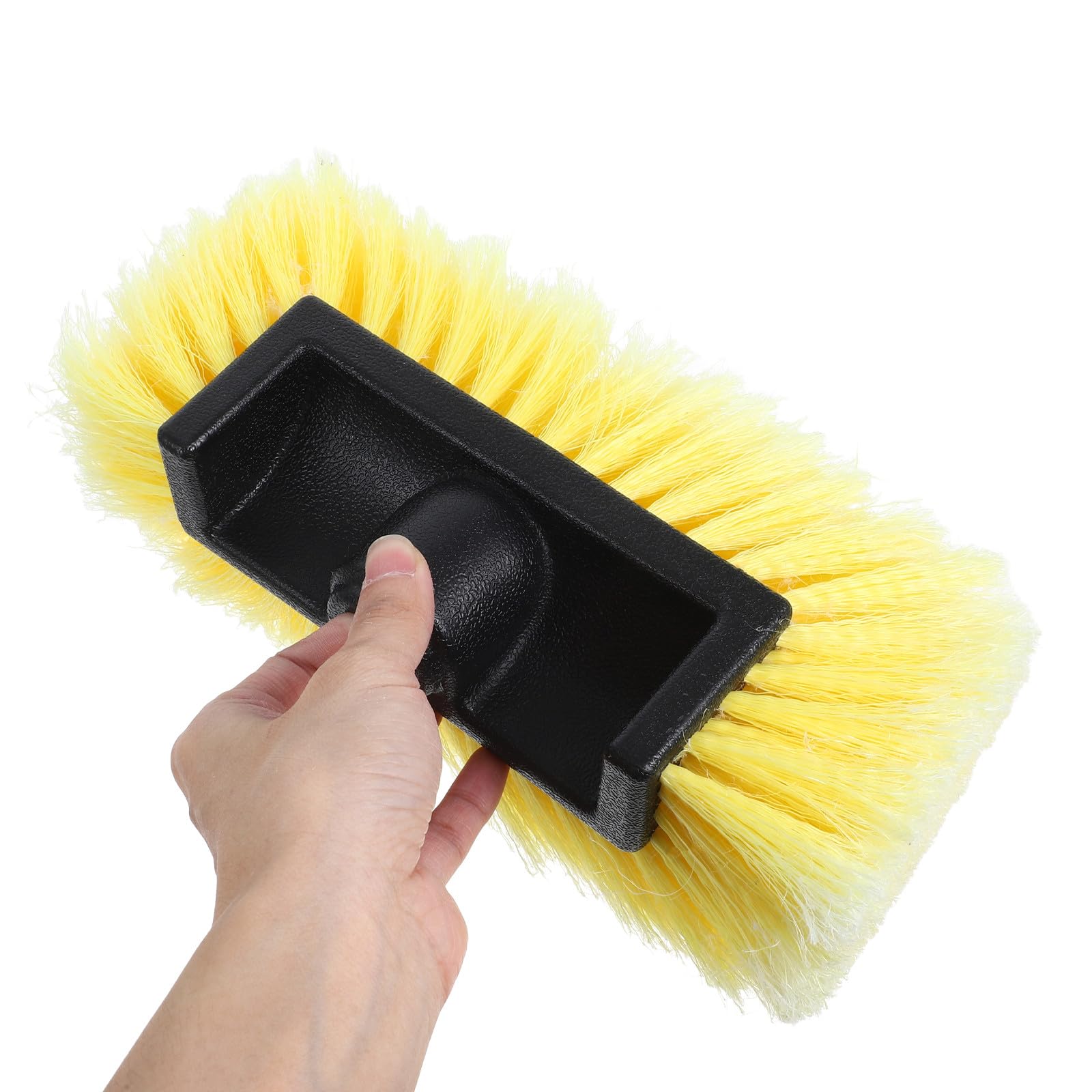 Cepillo de Limpieza Portátil Cabezal Extraíble y Cerdas Suaves para Furgonetas, Herramienta Compacta para Lavado de Vehículos en Exteriores