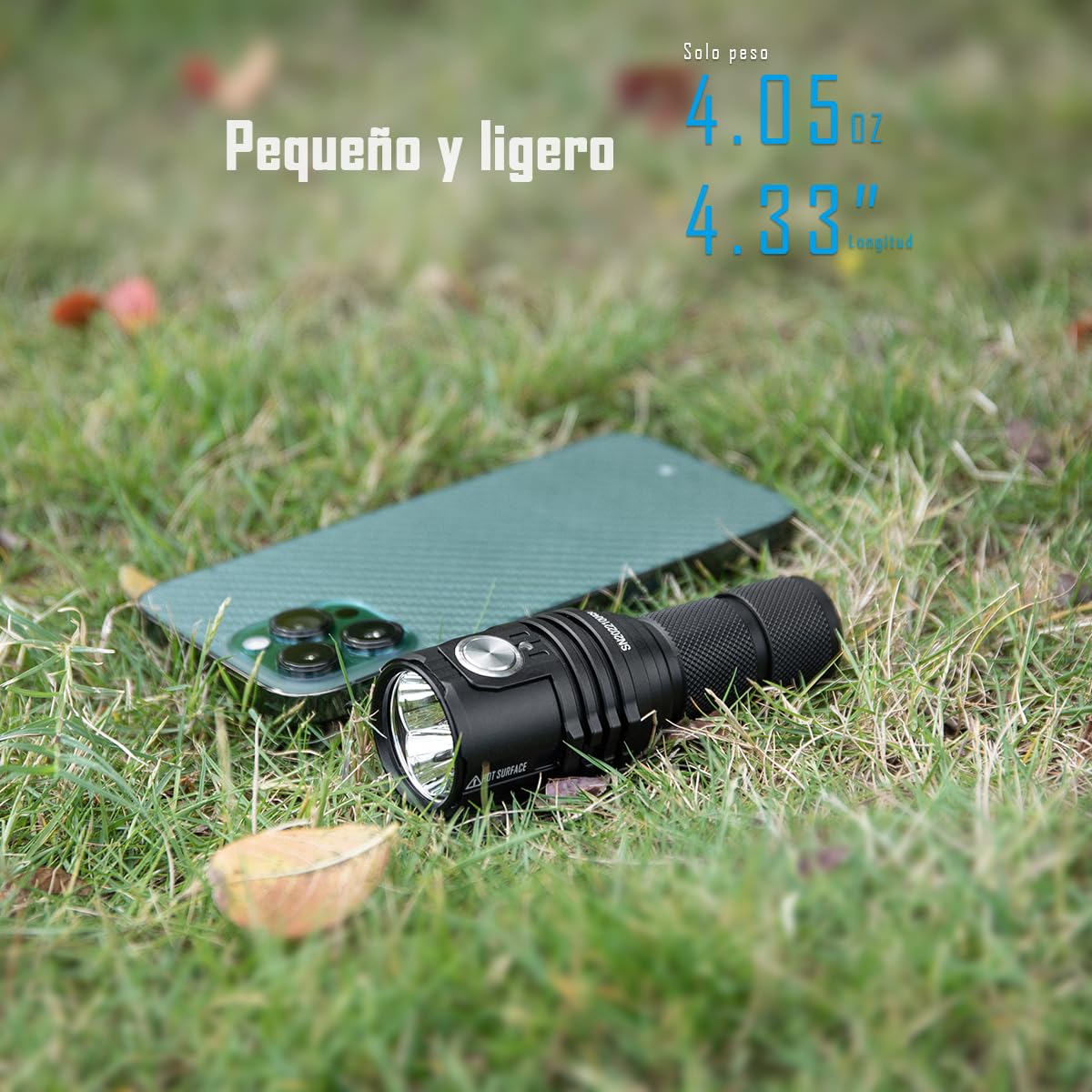 IMALENT MS03 Linternas LED Alta Potencia Recargable, 13000 Lúmenes Linterna Potente CREE XHP70.2 LED, Linterna Tactica IPX-8 Impermeable, USB-C | 6 Modos | para Camping y Emergencia