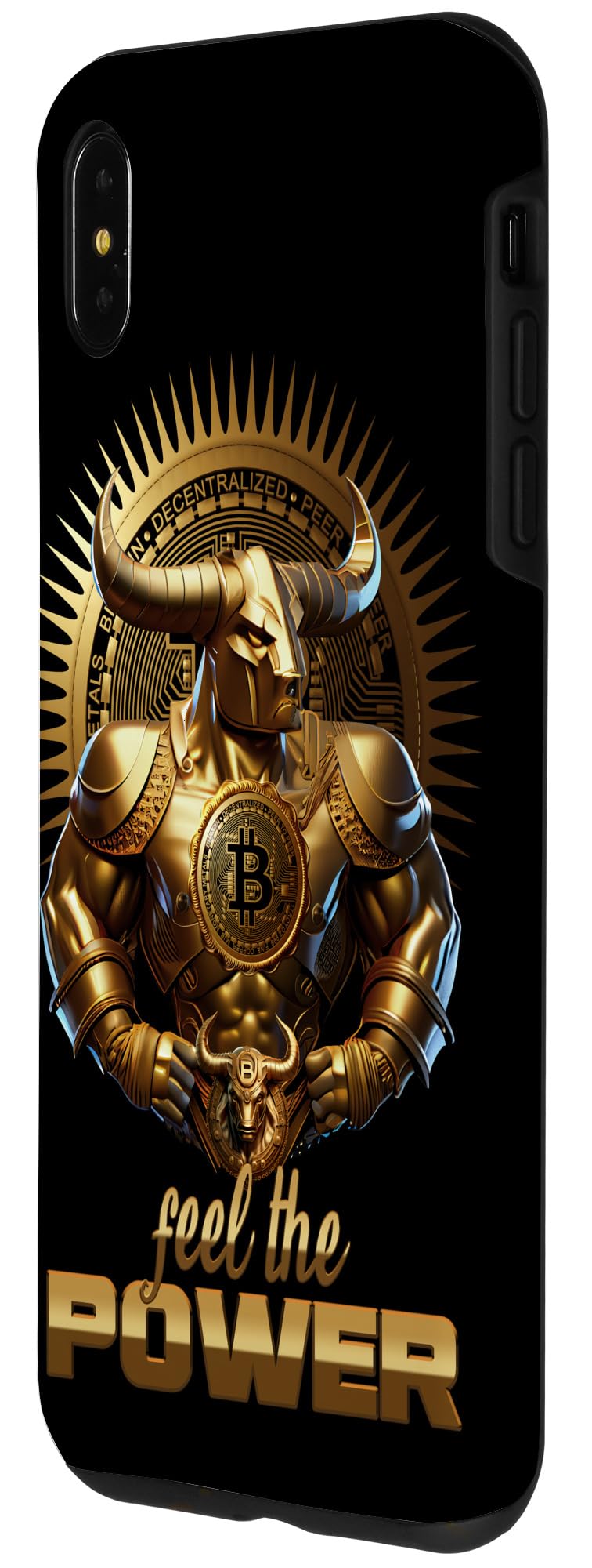 Amazon.com: Bitcoin Bull Power | Bitcoin Premium Merch Designer Artwork Case  for iPhone XS Max : טלפונים סלולריים ואביזרים