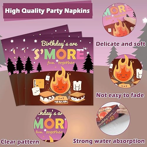 Miniatura 38 de 96 piezas de suministros de fiesta de cumpleaños florales de cumpleaños, platos de papel, servilletas, flores de oro rosa, decoraciones de fiesta