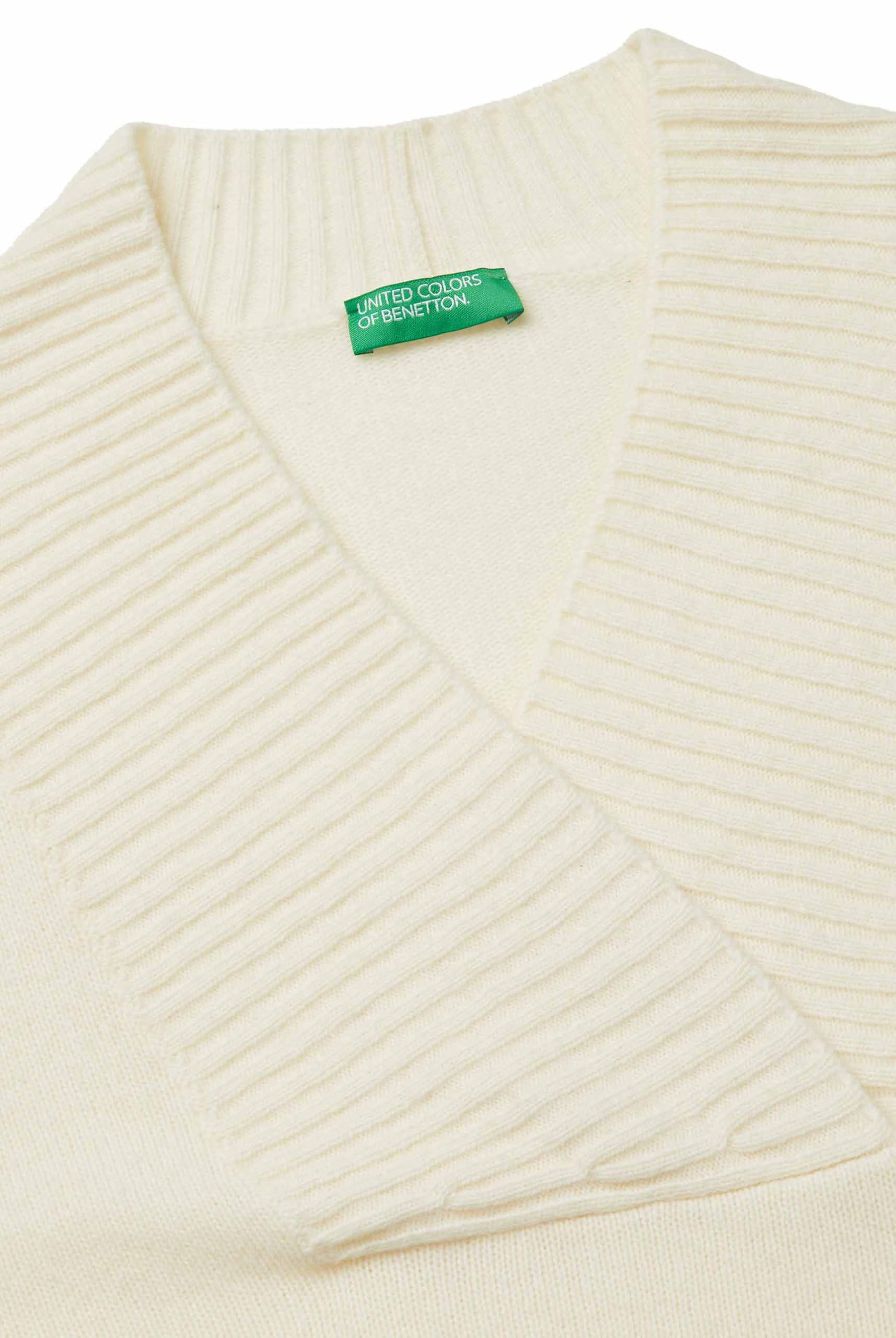 United Colors of Benetton Maglia Scollo V M/L 1444d403h Pull Femme (Lot de 1)