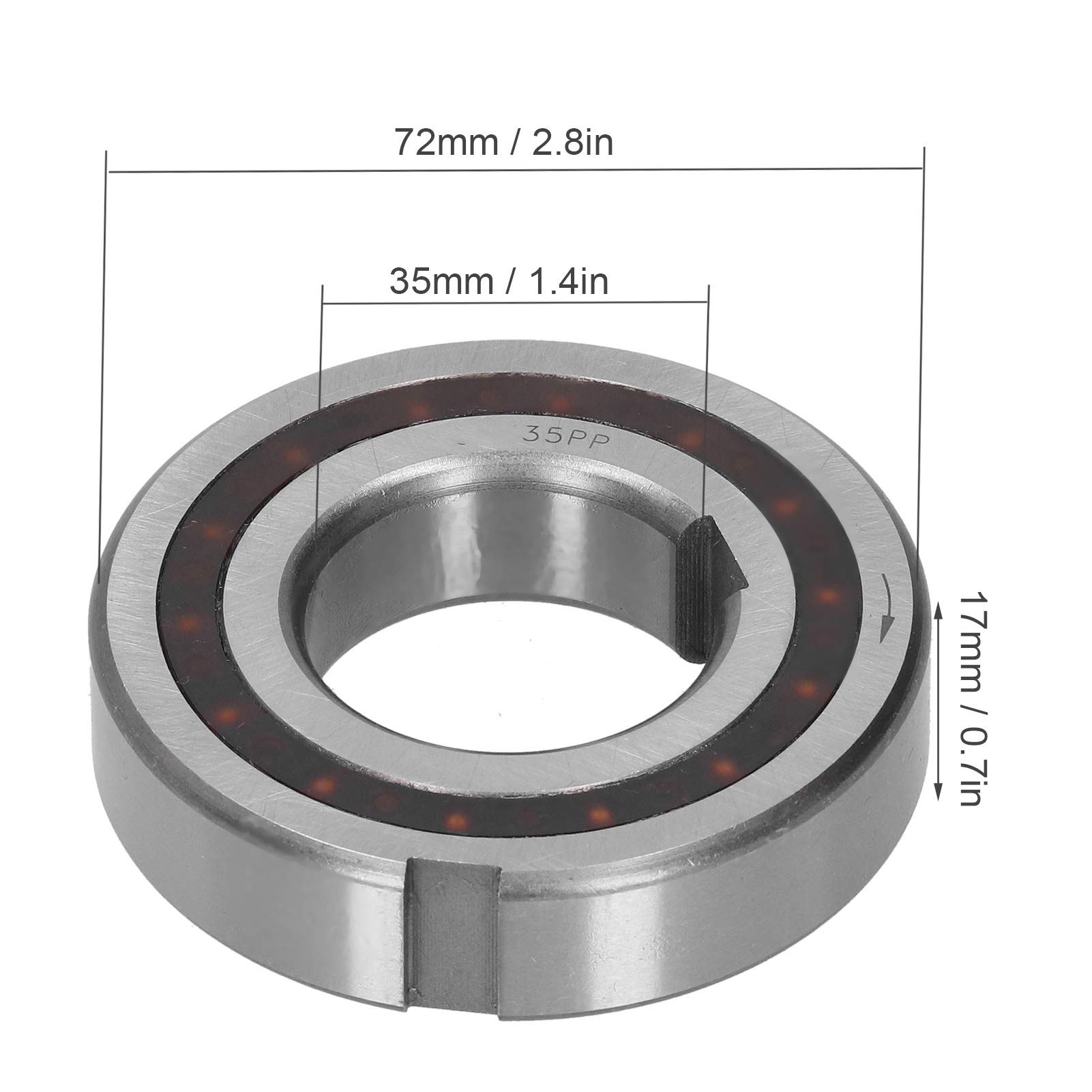 Roulement Unidirectionnel avec Accessoires Industriels en Acier à Rainure de Clavette 6207 CSK35PP 35 X 72 X 17 Mm Accessoires Professionnels