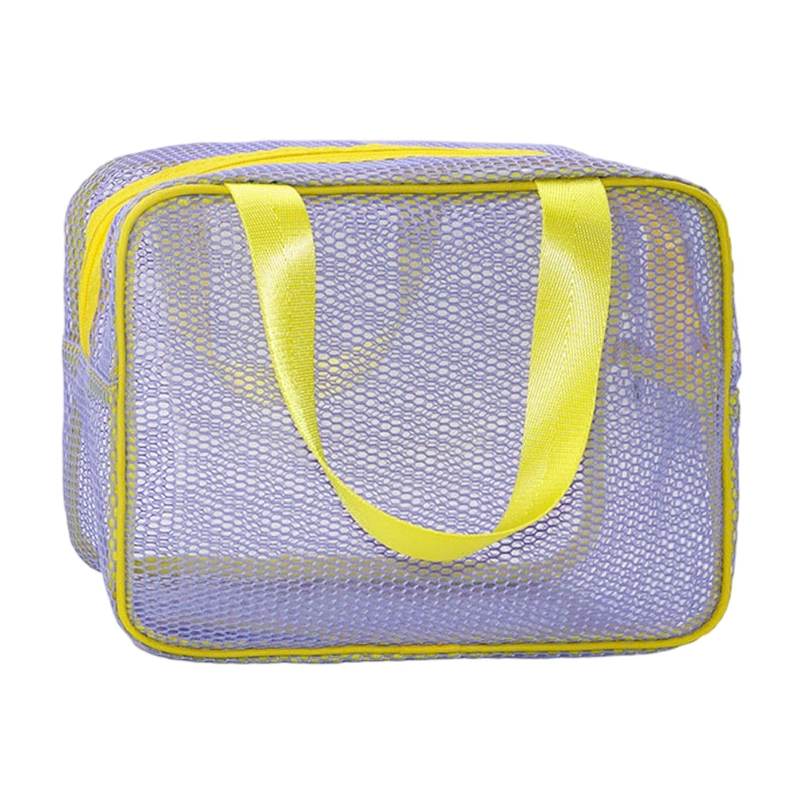 Tsophreniq Quick Drying Meshes Toted Bag for Swimming Beach Travel Waterproof Carryall Organizers with Handles Toiletry Travel Bag