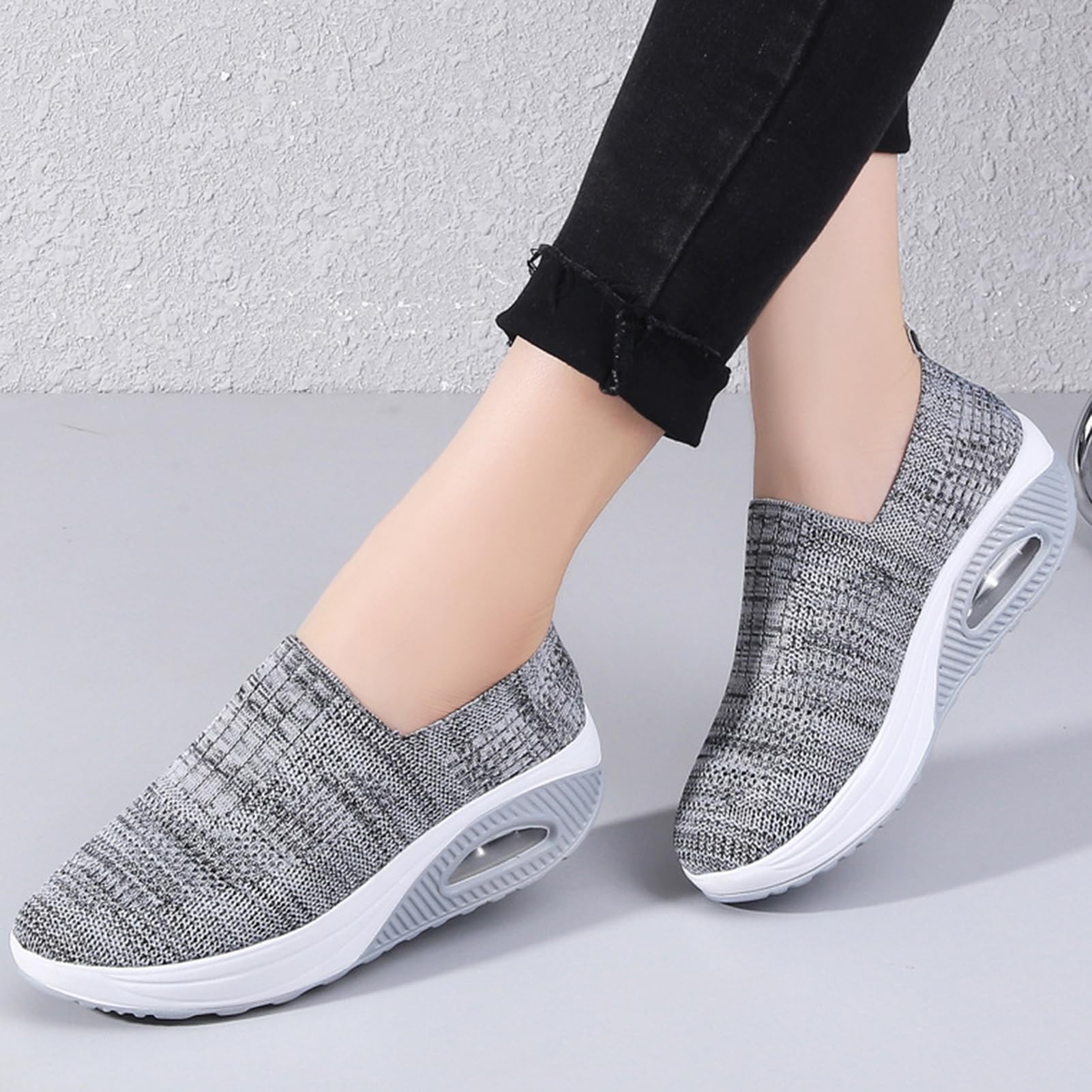 Scarpe Diabetici Uomo Donna Calzatura Sportive Traspiranti Calzatura Casual Antiscivolo Scarpa Plateau Comode Scarpe Slip-on alla Moda Calzatura Passeggio Scarpa alla Moda Esterni