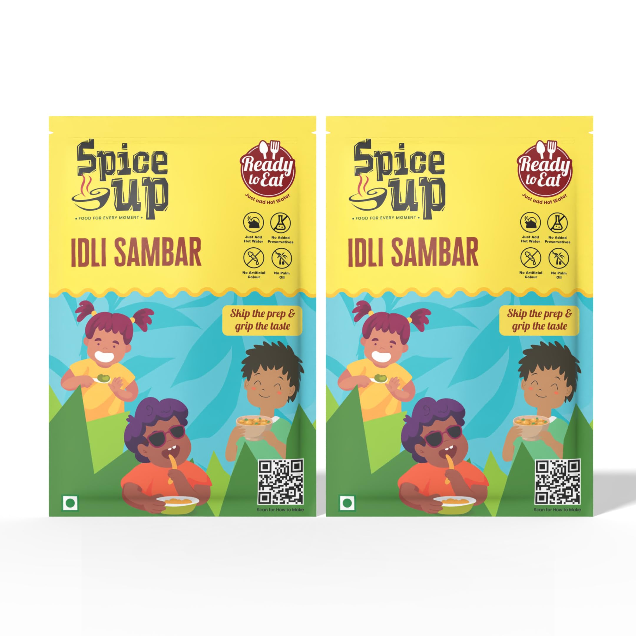 Spice Up Foods Freeze Dried Idli Sambar Instant Meal – No Chilli & Mild Spice, Pure Veg, Family Favourite, Microwaveable, Just Add Water, Ready in 7 Mins, No Preservatives, 90g Dehydrated (Pack of 2 x 45g Each)-image-19